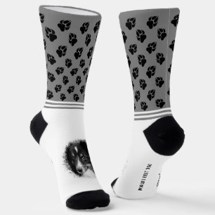 Calcetines Plantillas de fotos de mascotas personalizadas y p