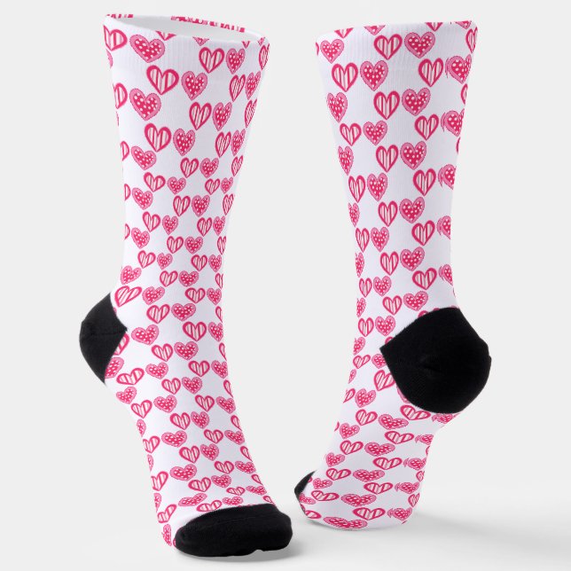 Calcetines Polka Dot And Stripes Hearts (Angular)