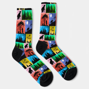 Calcetines Pop-Art del lago Tahoe Bear