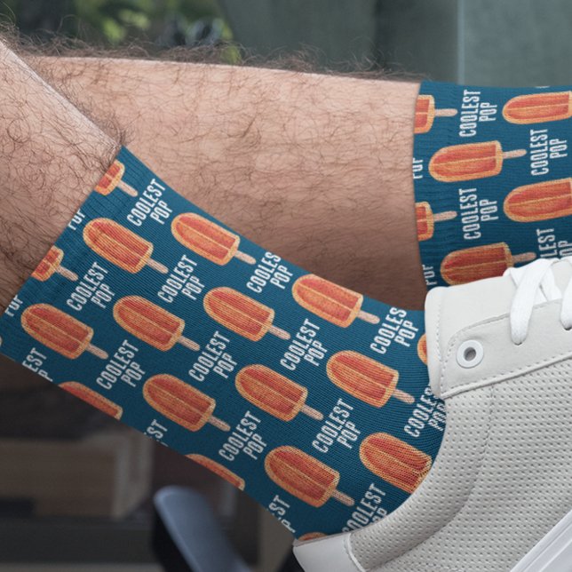 Calcetines Pop más frío | Padre Naranja Creamsicle Dad (Subido por el creador)