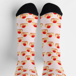 Calcetines Postre de queso de cereza