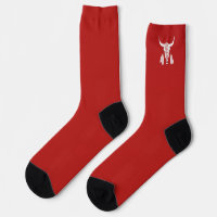 Calcetines premium de Búfalo de Fantasma Rojo