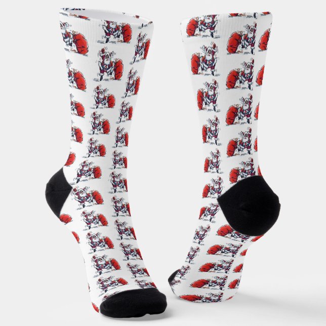 Calcetines premium de Papá Noel (Angular)