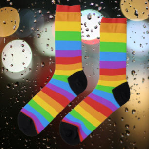 Calcetines PrideStride: Bandera del Arcoíris