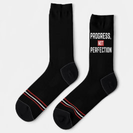 Calcetines Progress Not Perfection Gym Crew Socks