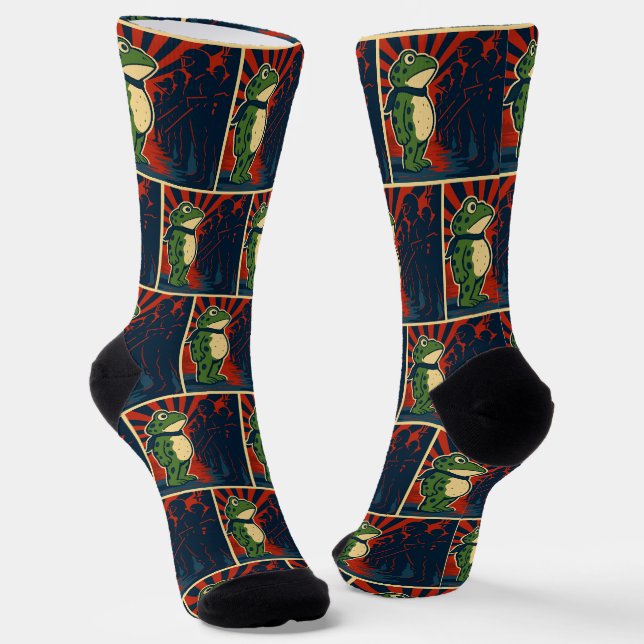 Calcetines Protesta de la Rana de Portland (Angular)