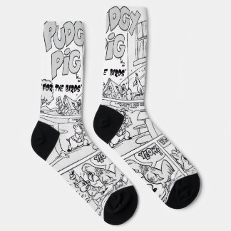 Calcetines "PUDGY Pig" Funny Strip Socks