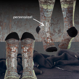 Calcetines Puerta vieja y rugosa