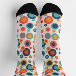 Calcetines Puntos abstractos coloridos