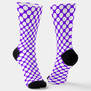 Calcetines Puntos Blancos Morados