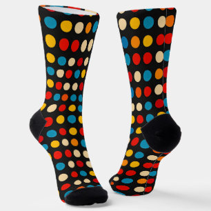 Calcetines Puntos de color simples