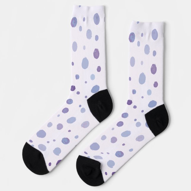 Calcetines puntos de polka pintados a mano (Izquierda)
