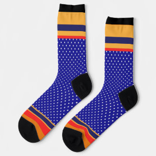 Calcetines Puntos del Polka Azul + Rayas