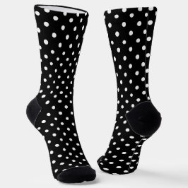 Calcetines Puntos del Polka Blanco