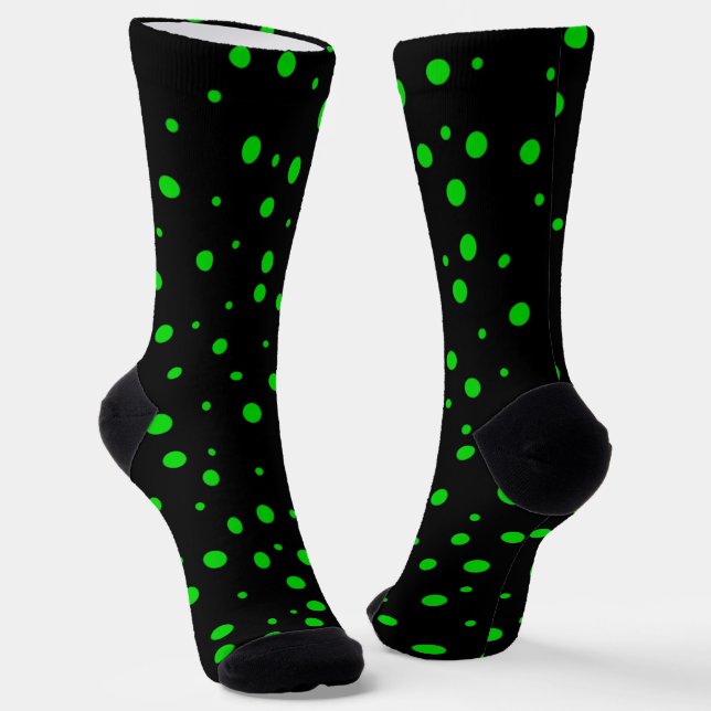 Calcetines Puntos del Polka Verde (Angular)