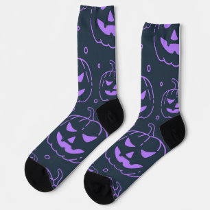 Calcetines Purple Jack-o-Lantern
