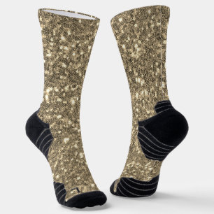 Calcetines Purpurina de Faux de Gold Sparkle