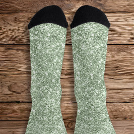 Calcetines Purpurina de lujo Sparkly Sage Green