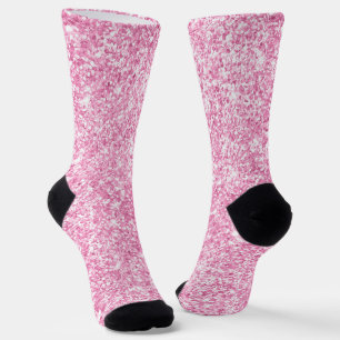 Calcetines Purpurina rosa claro de lujo