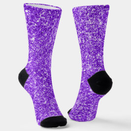 Calcetines Purpurina violeta azul de lujo morado