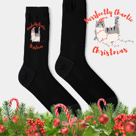 Calcetines Purrfectly Chaotic Christmas Funny Holiday Cat