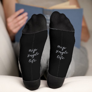 Calcetines QEPD una sola vida Black Gothic Bachelorette Party