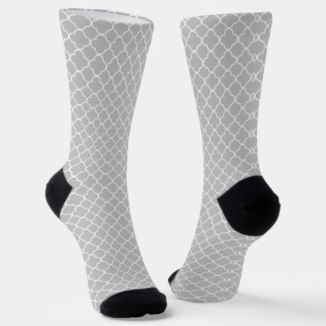Calcetines Quatrefoil gris (Angular)