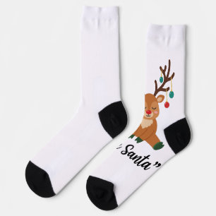 Calcetines Querido Reno Santa Navidad ArtCozy Fiesta