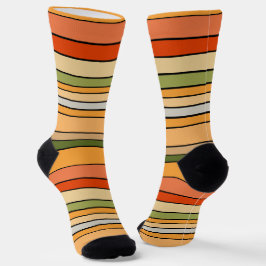 Calcetines Queso Dip Strips Naranja Blanco Rojo Verde