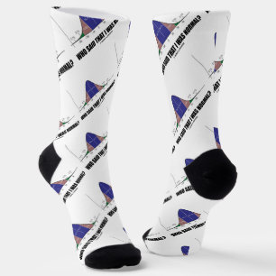 Calcetines ¿Quién Dijo Que Era Normal? Humor geek de la curva