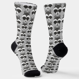 Calcetines Raccoon Cute Face Pattern Animal
