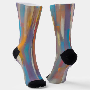 Calcetines Rachas de pintura colorida 