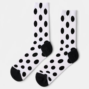 Calcetines Racing Silks Lunares Negro sobre Blanco Derby Luna
