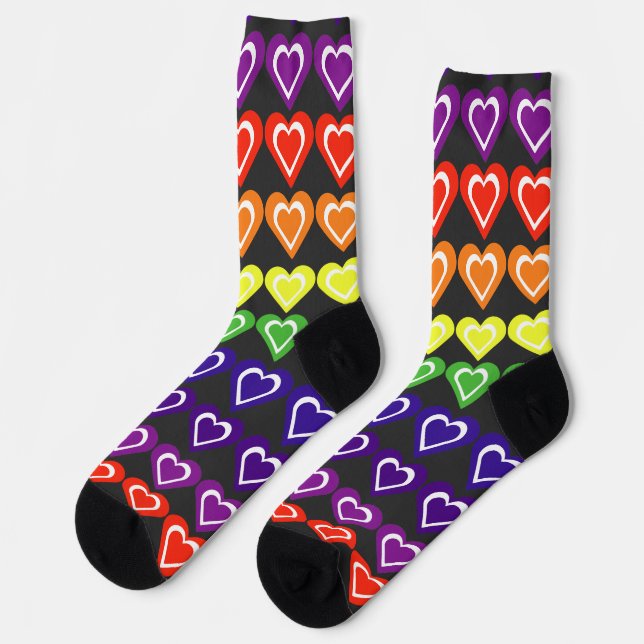 Calcetines Rainbow hearts (Izquierda)