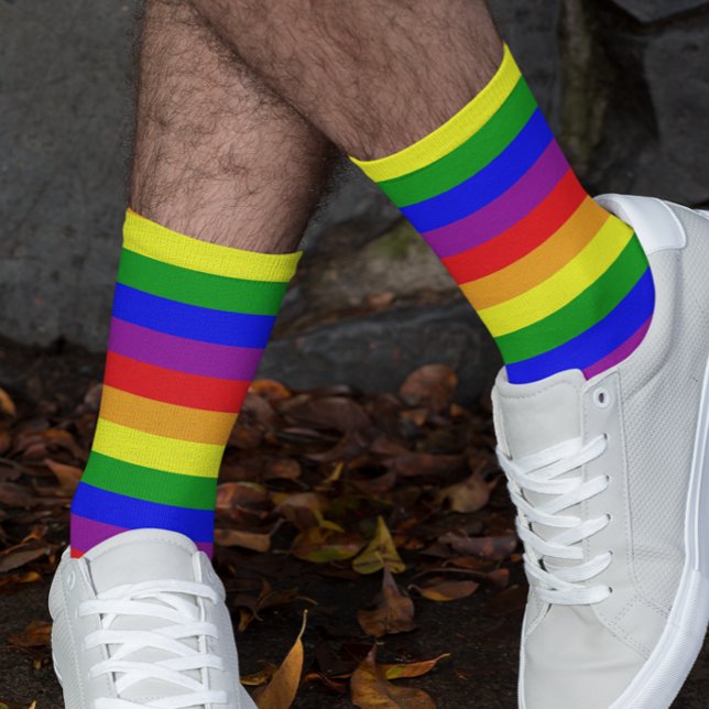 Calcetines Rainbow Pride Flag LGBTQ All Over (Subido por el creador)