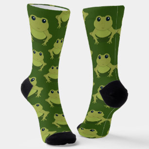 Calcetines Rana verde de novedad