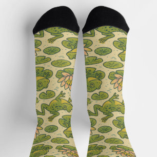 Calcetines Ranas y colmenas de lirios de lirios de rana