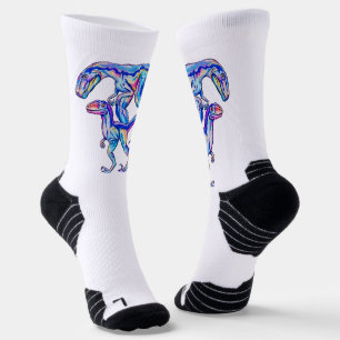 Calcetines Raptor femenino de Velociraptor: zócalos de dinosa