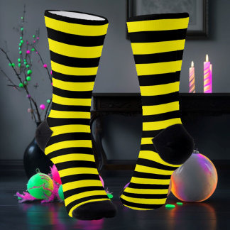Calcetines Rayado negro y amarillo