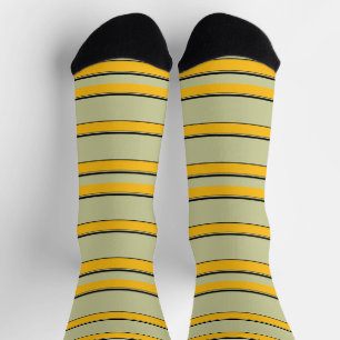 Calcetines Rayas amarillas modernas lindas