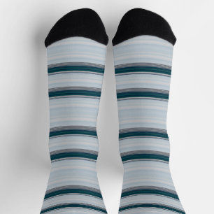 Calcetines Rayas azules grises lindas