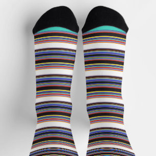 Calcetines Rayas azules negras lindas