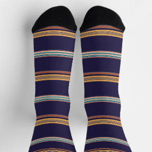 Calcetines Rayas azules retro lindas
