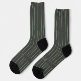 Calcetines Rayas, azules sobre gris oscuro, clásico serio