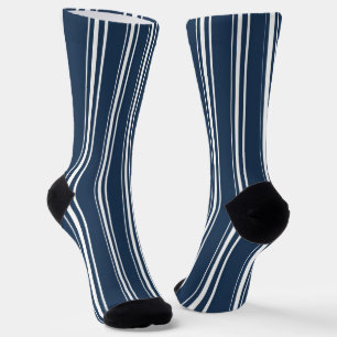 Calcetines Rayas Azules Y Blancas