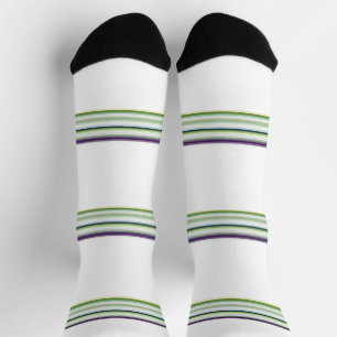 Calcetines Rayas blancas modernas lindas