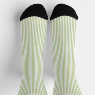 Calcetines Rayas Blancas Verdes
