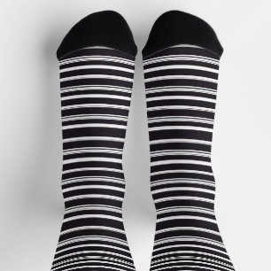 Calcetines Rayas blancas y negras lindas