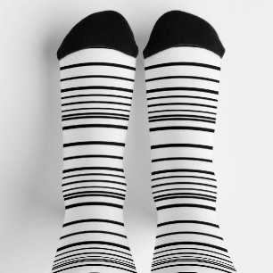 Calcetines Rayas blancas y negras lindas