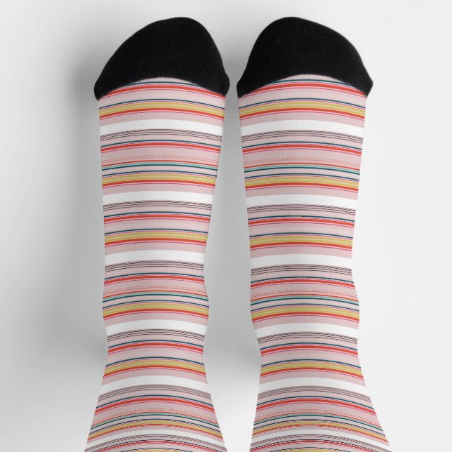 Calcetines Rayas coloridas y modernas (Arriba)